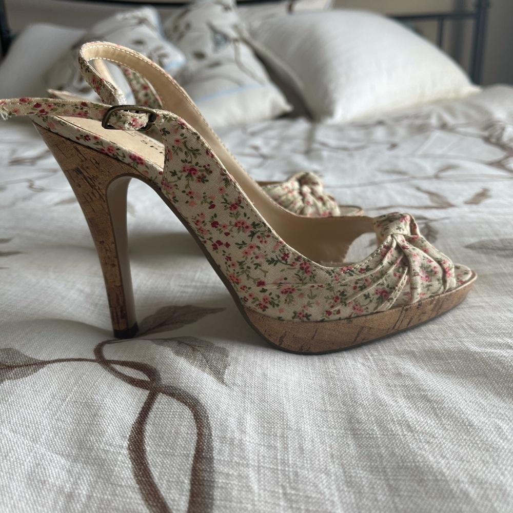 Floral high heel